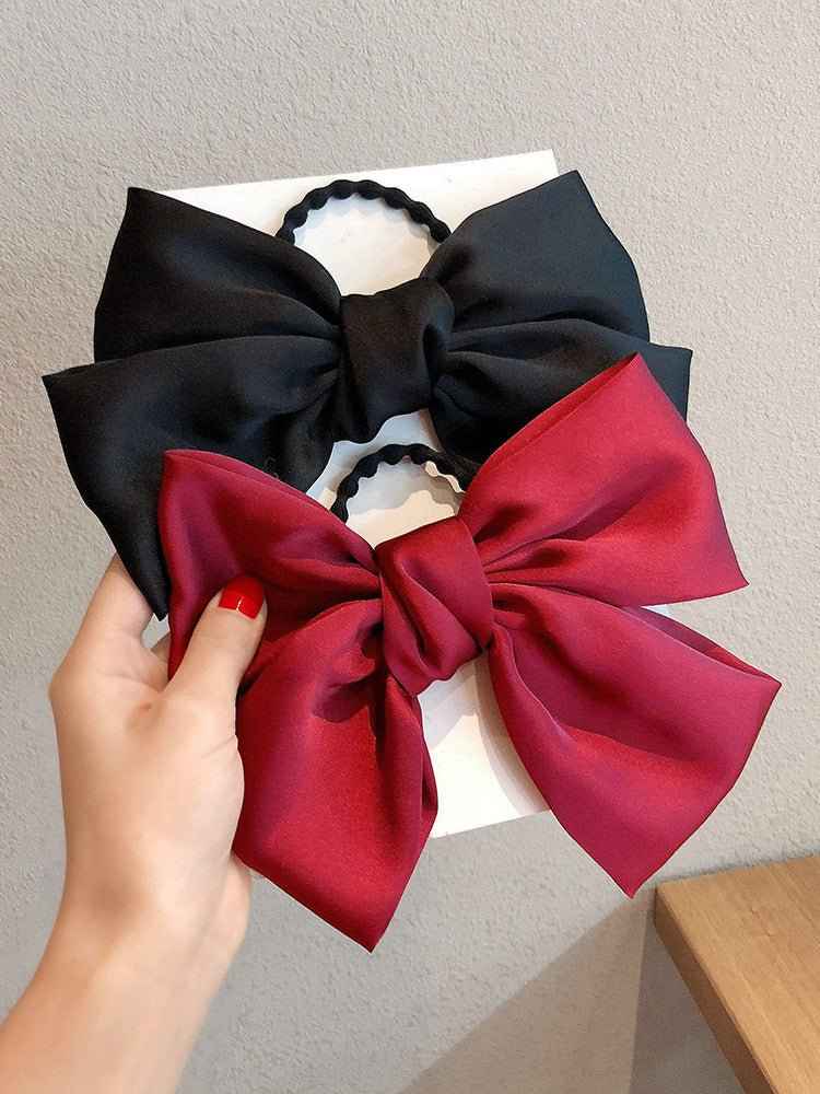 Big bow hairpin hair rope