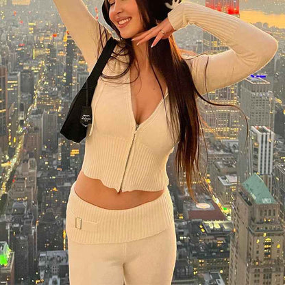 Ayla® | Ensemble Décontracté Zippé - parlezmode.com