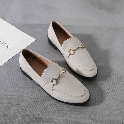 Single Shoes Women New Small Leather Shoes Women British College Style Retro Large Size Women'S Shoes - parlezmode.com