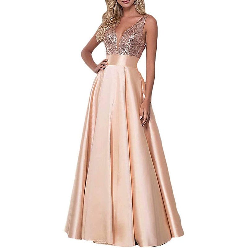 Sequined Skin Formal Evening Dress - parlezmode.com