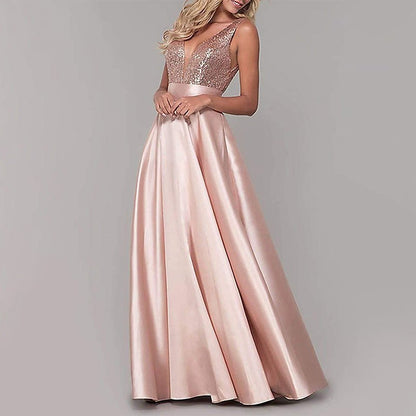 Sequined Skin Formal Evening Dress - parlezmode.com