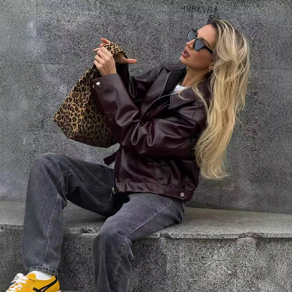 Julien® | Blouson Intemporel en Similicuir - parlezmode.com