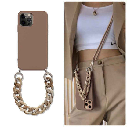 Chain Mobile Phone Case 3 In 1 Cross - body Wrist Strap - parlezmode.com