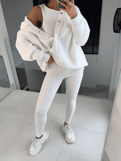 Ensemble Vera® | Sweat à Capuche, Gilet et Pantalon - parlezmode.com