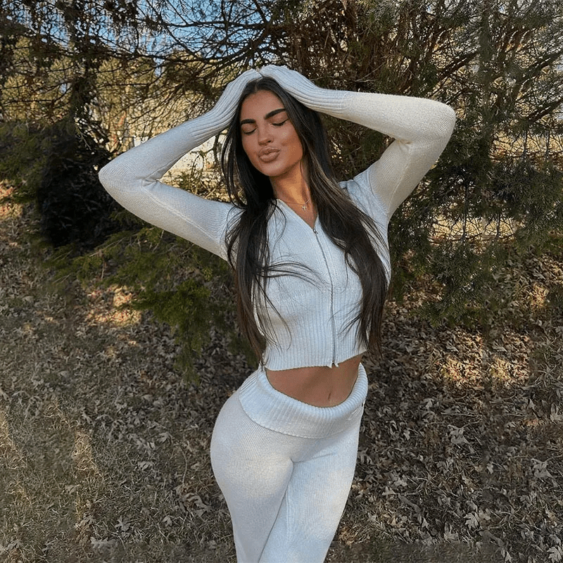 Ayla® | Ensemble Décontracté Zippé - parlezmode.com