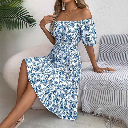 Ismara® | Robe Florale Col Carré Élégance d’Été