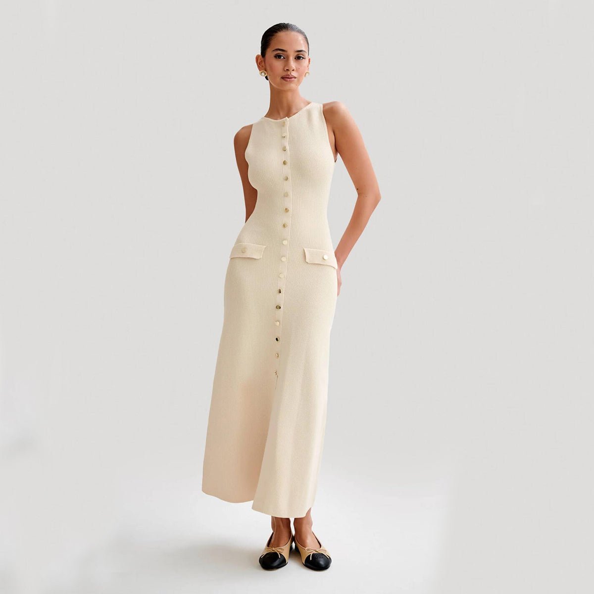 Robe Élise – Maille Longue Élégante - parlezmode.com