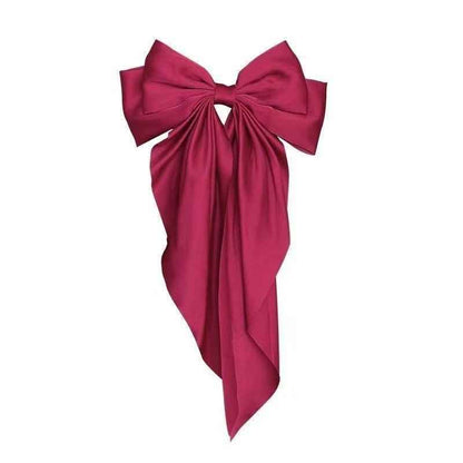 Big Bow Hairpin Red Headwear Women