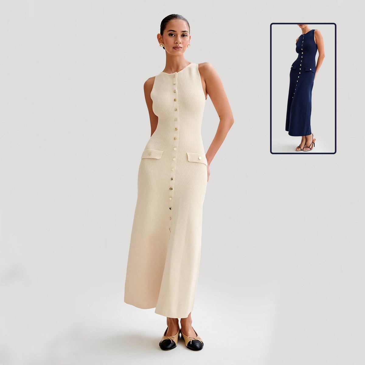 Robe Élise – Maille Longue Élégante - parlezmode.com