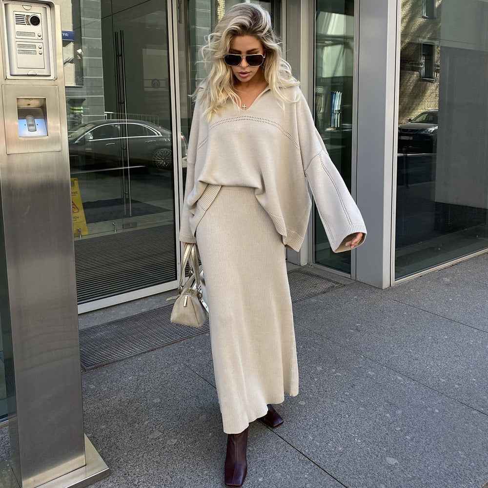 Seraphine® | Robe Chemise Longue Élégante à Manches Longues Cintrée - parlezmode.com