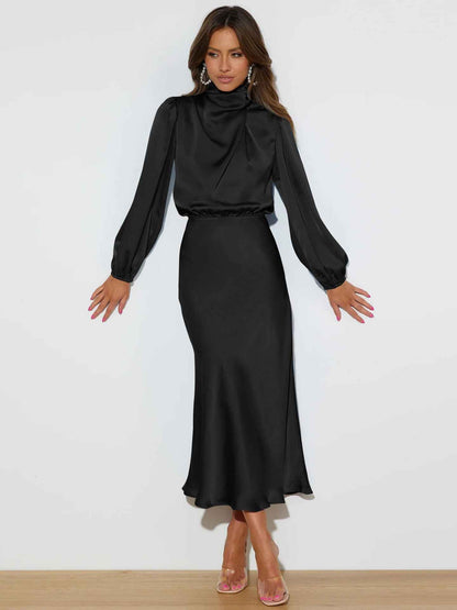 Zinnia® | Robe Halter en Satin Prestige