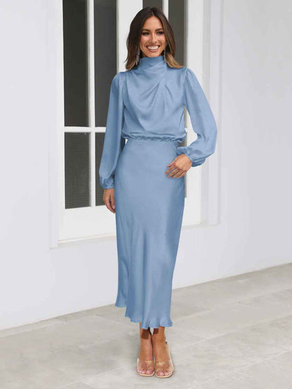 Zinnia® | Robe Halter en Satin Prestige