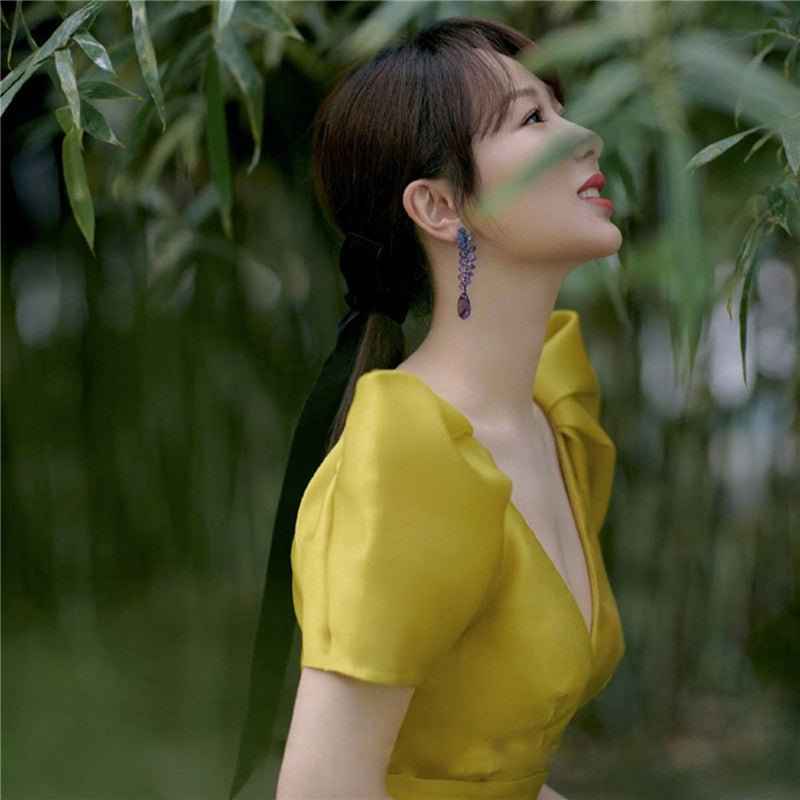 Ribbon double-sided velvet bow hair rope women