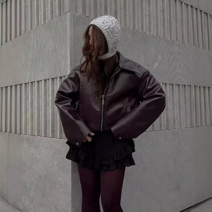 Julien® | Blouson Intemporel en Similicuir - parlezmode.com