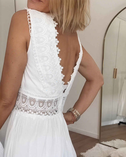 Myraline® | Robe Longue en Dentelle Style Bohème Chic