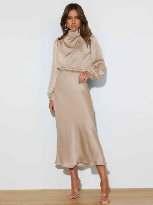 Zinnia® | Robe Halter en Satin Prestige