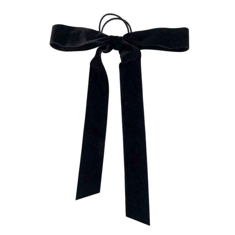 Ribbon double-sided velvet bow hair rope women