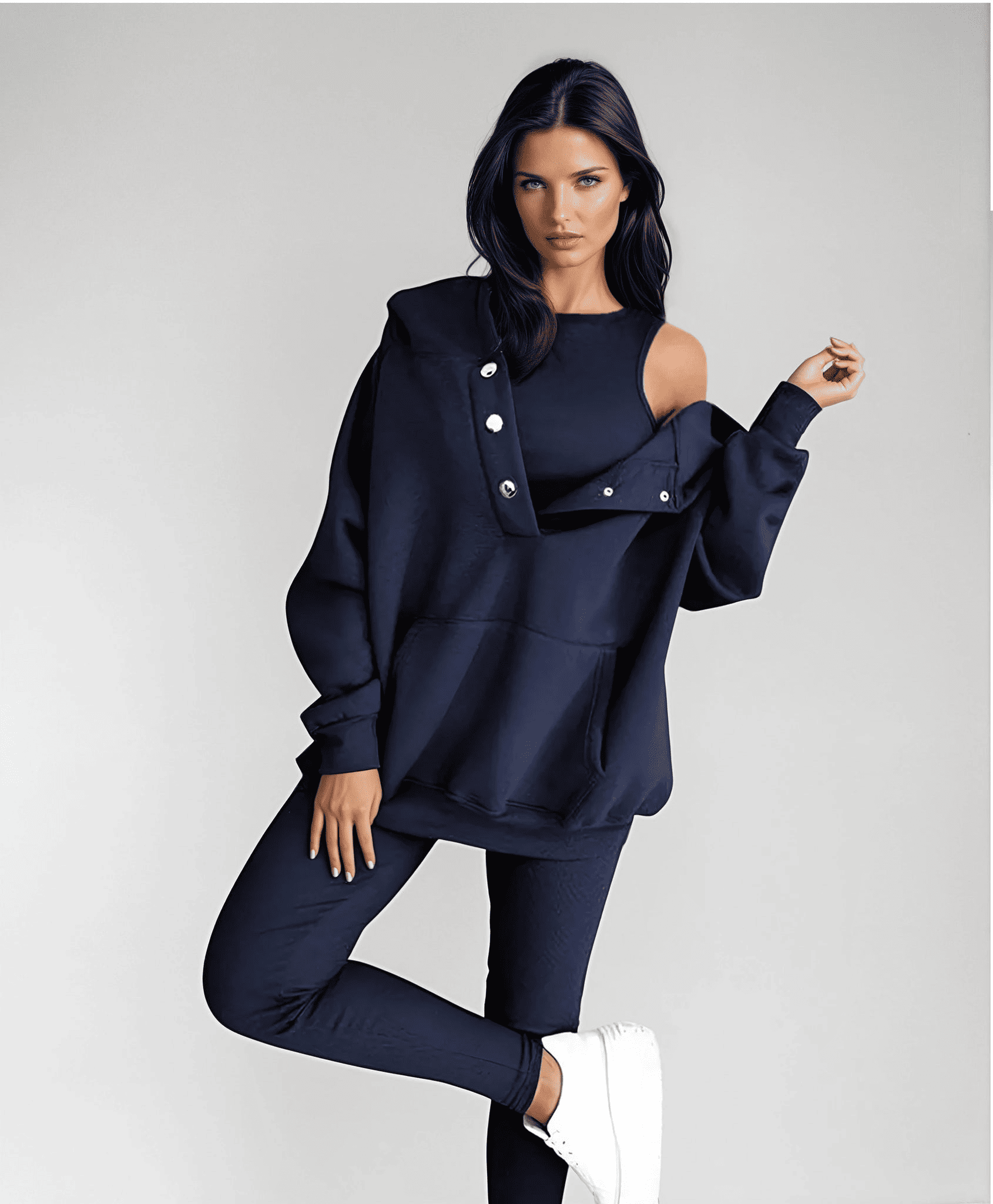 Ensemble Vera® | Sweat à Capuche, Gilet et Pantalon - parlezmode.com