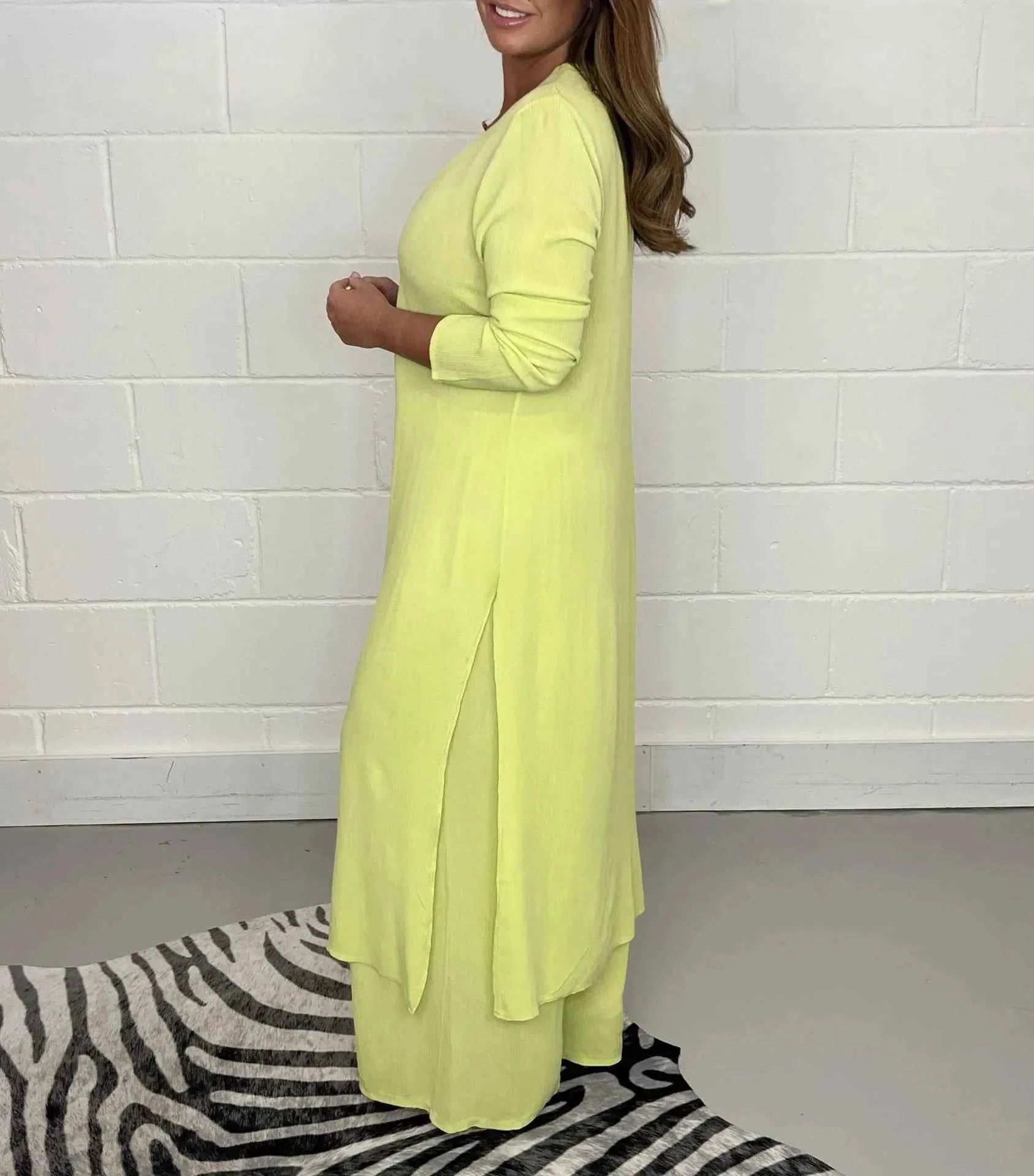 Lunavera® | Ensemble Deux Pièces Long Minimaliste Chic - parlezmode.com