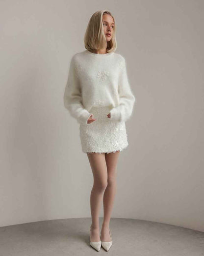 Mélina® | Pull Col Rond Douillet - parlezmode.com