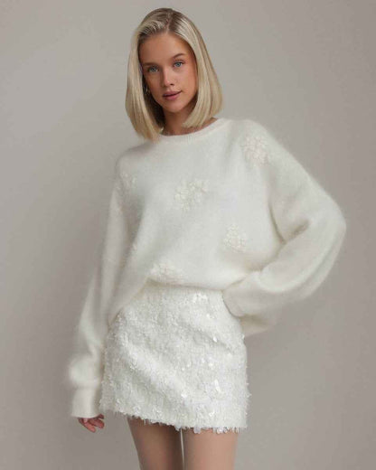 Mélina® | Pull Col Rond Douillet - parlezmode.com