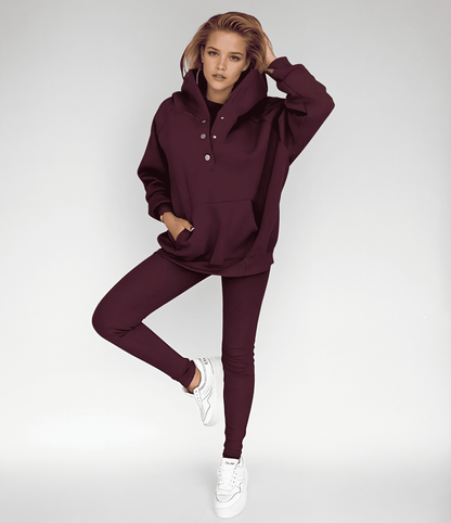 Ensemble Vera® | Sweat à Capuche, Gilet et Pantalon - parlezmode.com