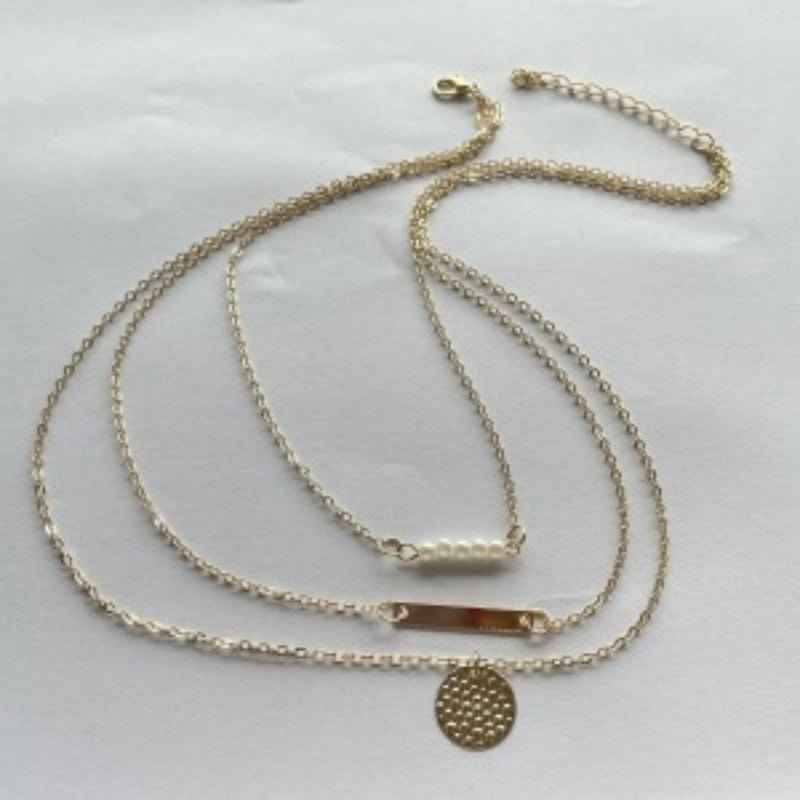 Fashion Trendy Short Clavicle Chain Simple Personality Wave Rose Gold Necklace