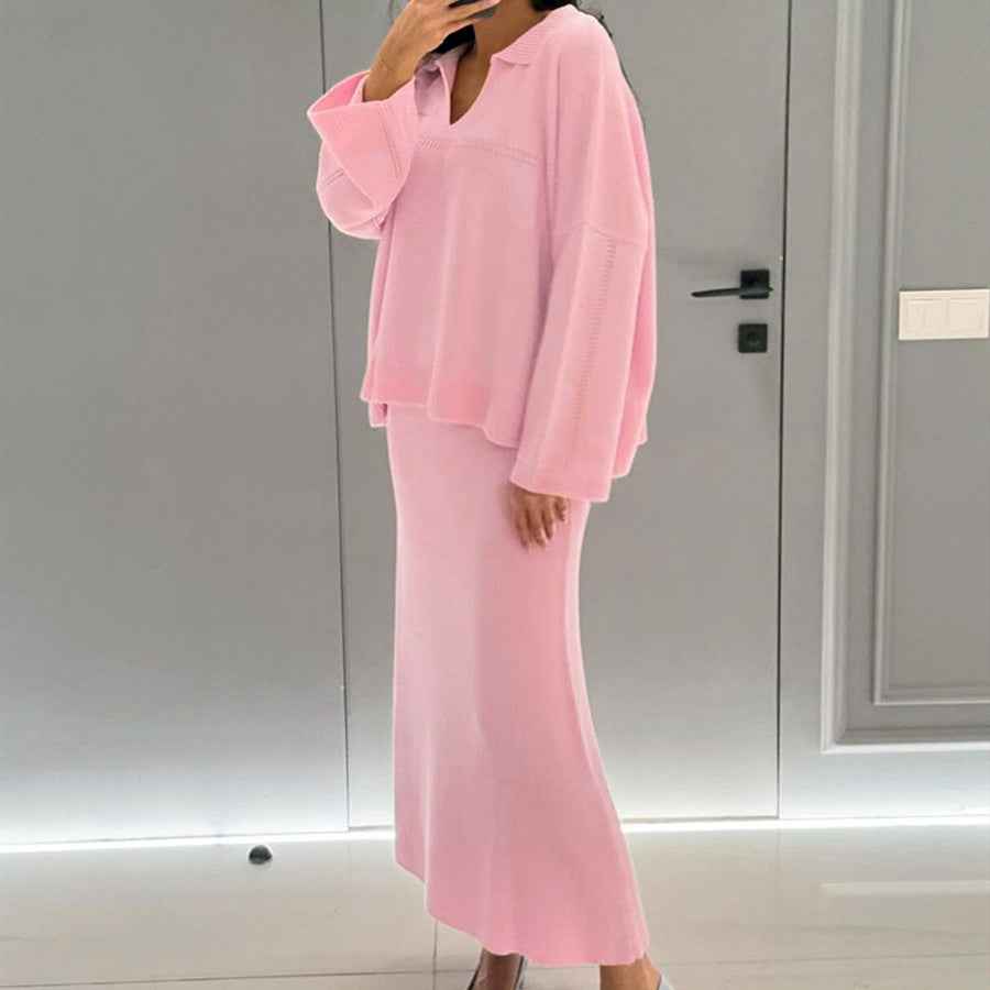 Seraphine® | Robe Chemise Longue Élégante à Manches Longues Cintrée - parlezmode.com