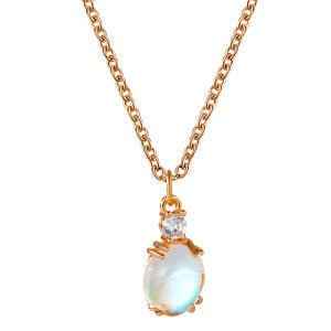 Fashion Trendy Short Clavicle Chain Simple Personality Wave Rose Gold Necklace