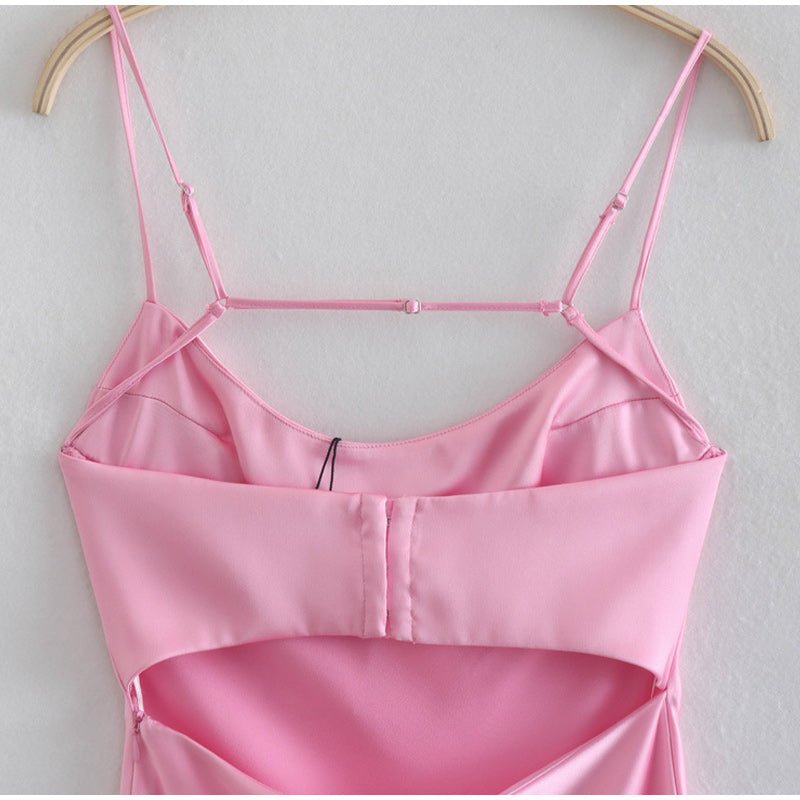 Éléna – Robe Satinée Élégante - parlezmode.com