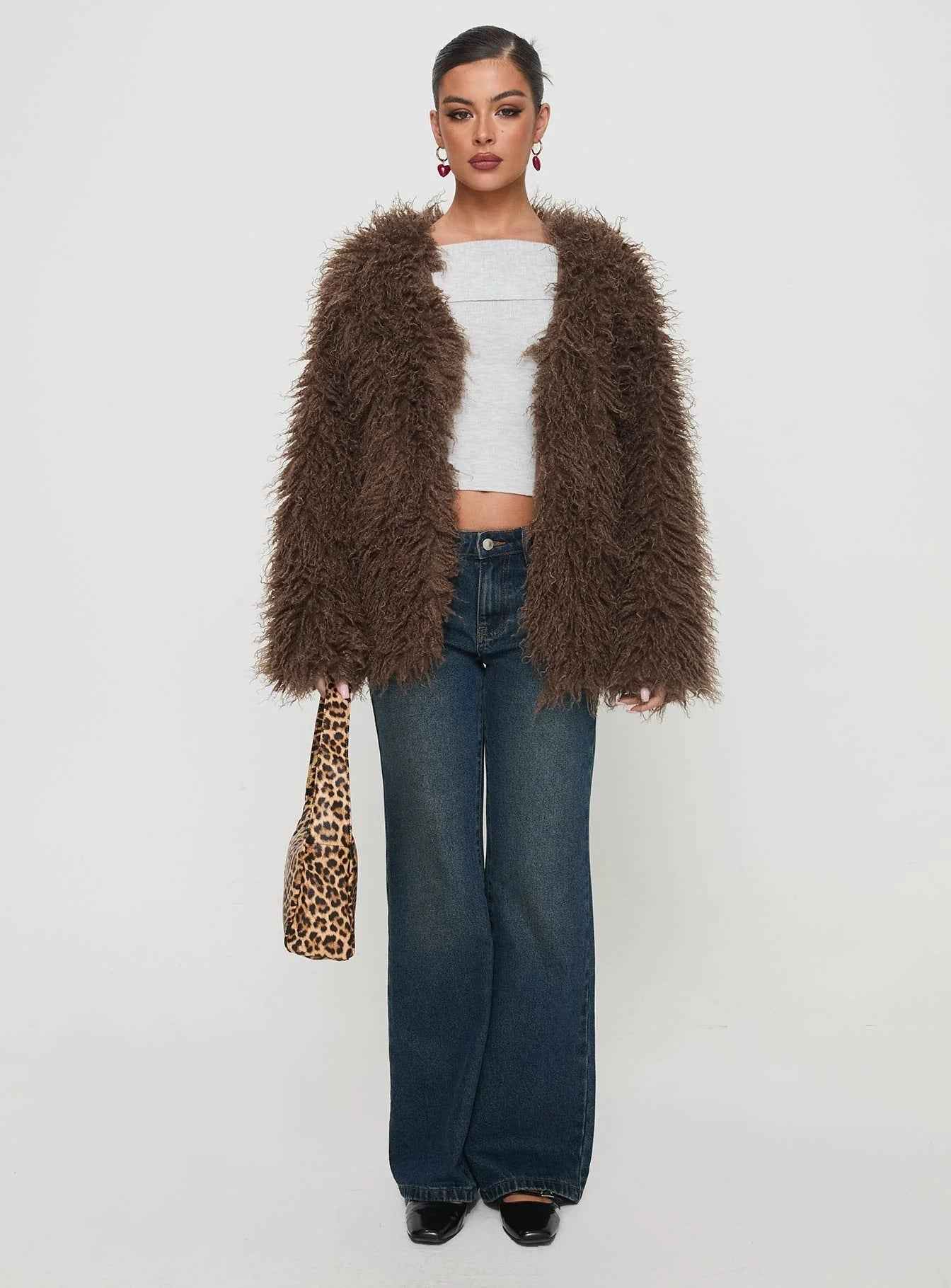 Coat Faux Fur Jacket - parlezmode.com