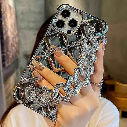 Coque de Téléphone Bracelet de Luxe en Diamants - parlezmode.com