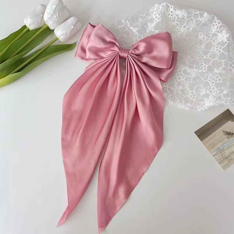 Big Bow Hairpin Red Headwear Women