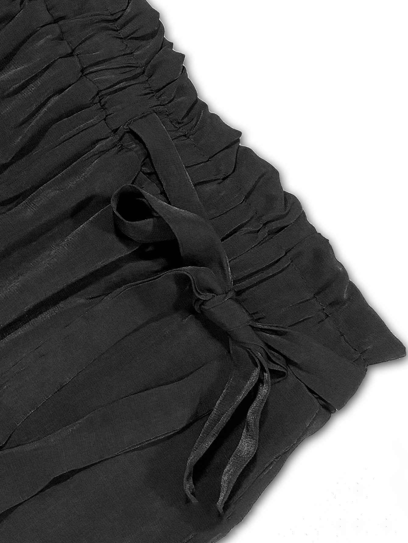 Pantalon ample grande taille uni à lacets - parlezmode.com