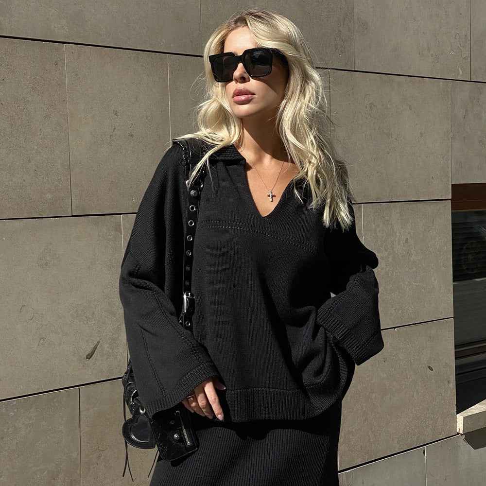 Seraphine® | Robe Chemise Longue Élégante à Manches Longues Cintrée - parlezmode.com