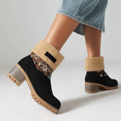 Amara® | Bottes Hivernales Brodées de Fleurs - parlezmode.com