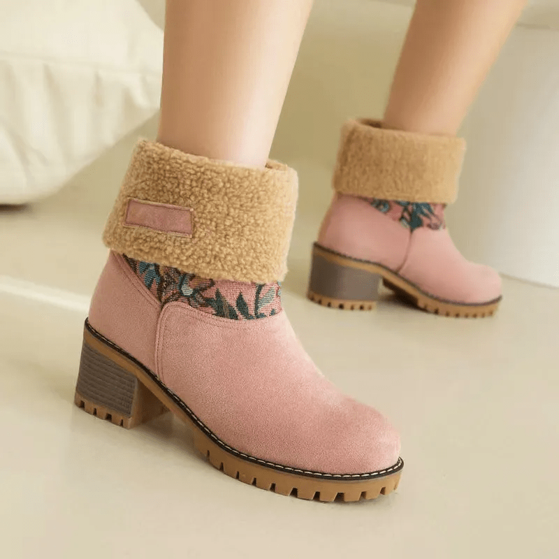 Amara® | Bottes Hivernales Brodées de Fleurs - parlezmode.com