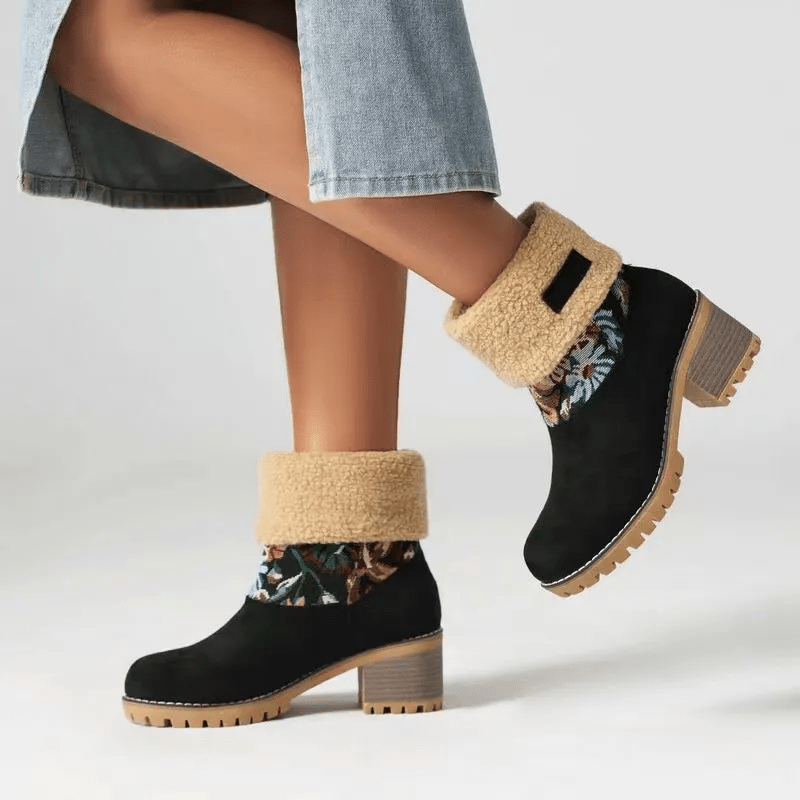 Amara® | Bottes Hivernales Brodées de Fleurs - parlezmode.com